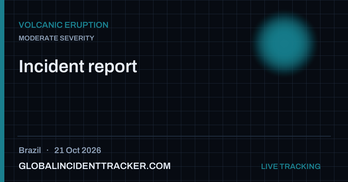 Volcanic Eruption incident in Brazil on 21 October 2026 — Global Incident Tracker report card