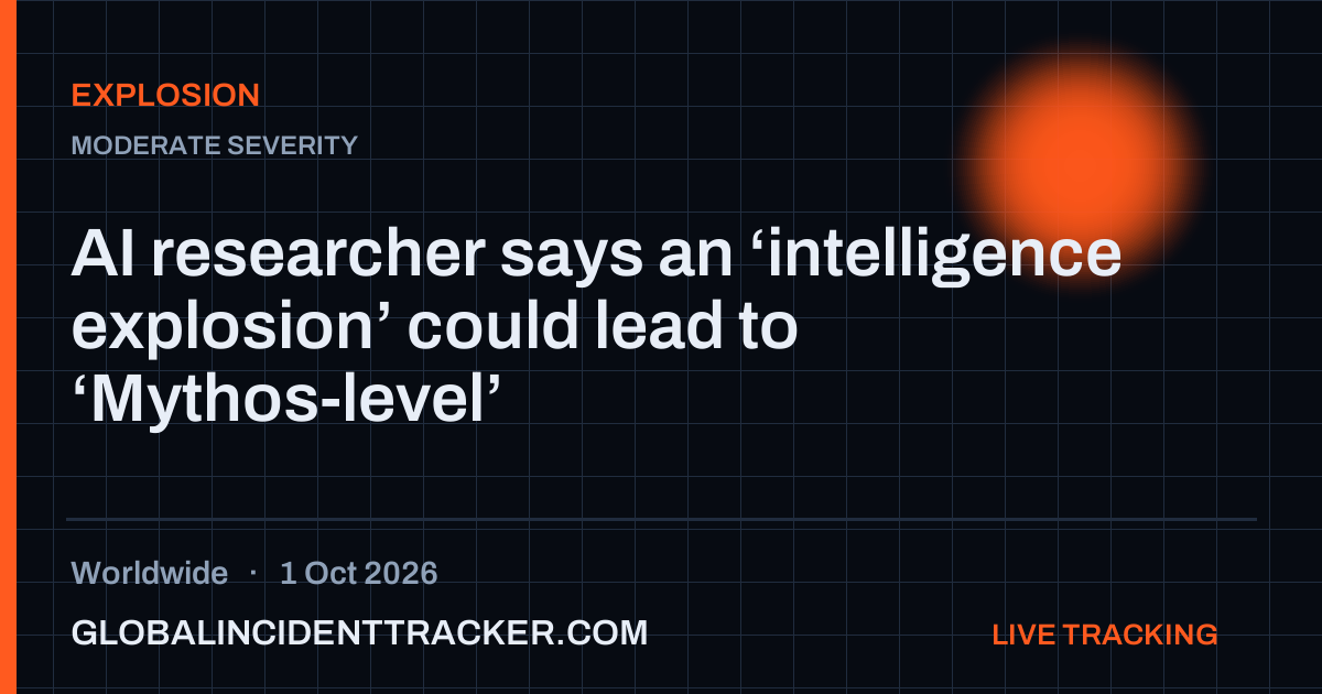 Explosion incident in worldwide on 1 October 2026 — Global Incident Tracker report card