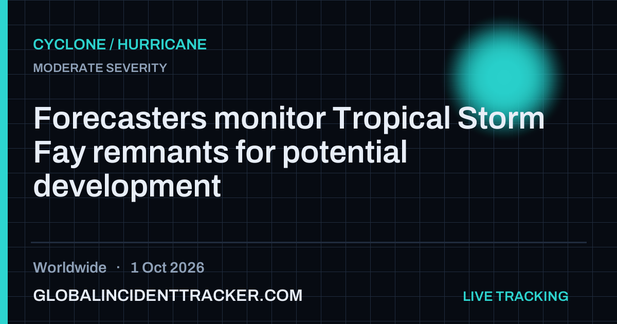 Cyclone / Hurricane incident in worldwide on 1 October 2026 — Global Incident Tracker report card