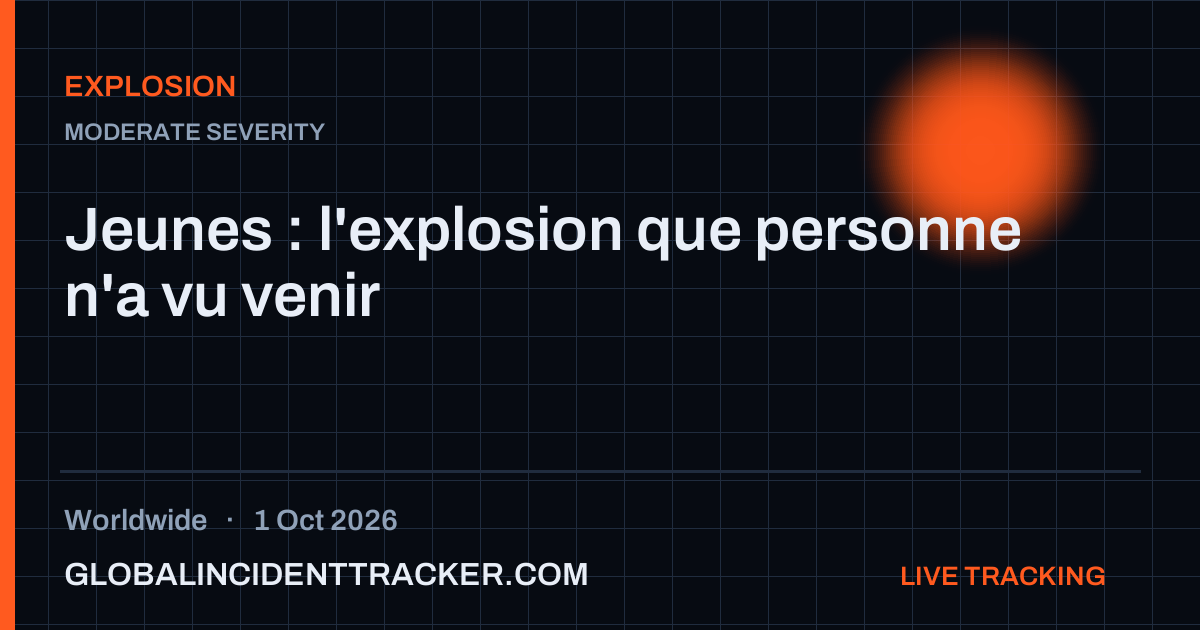 Explosion incident in worldwide on 1 October 2026 — Global Incident Tracker report card