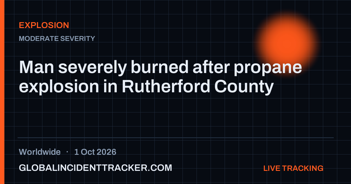 Explosion incident in worldwide on 1 October 2026 — Global Incident Tracker report card