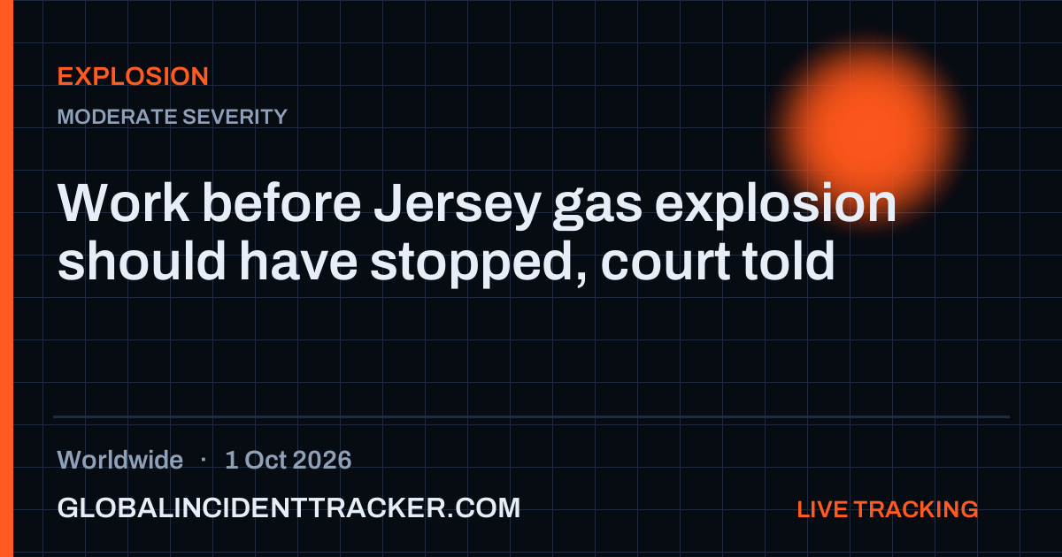 Explosion incident in worldwide on 1 October 2026 — Global Incident Tracker report card