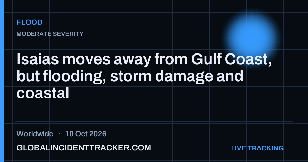 Flood incident in worldwide on 10 October 2026 — Global Incident Tracker report card