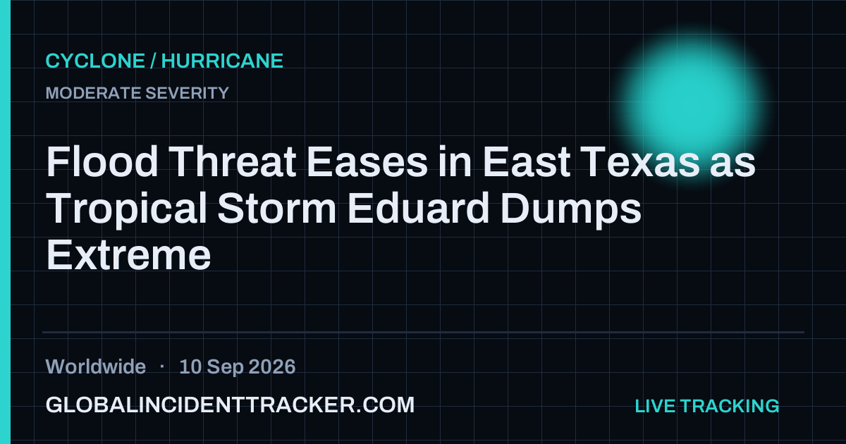 Cyclone / Hurricane incident in worldwide on 10 September 2026 — Global Incident Tracker report card