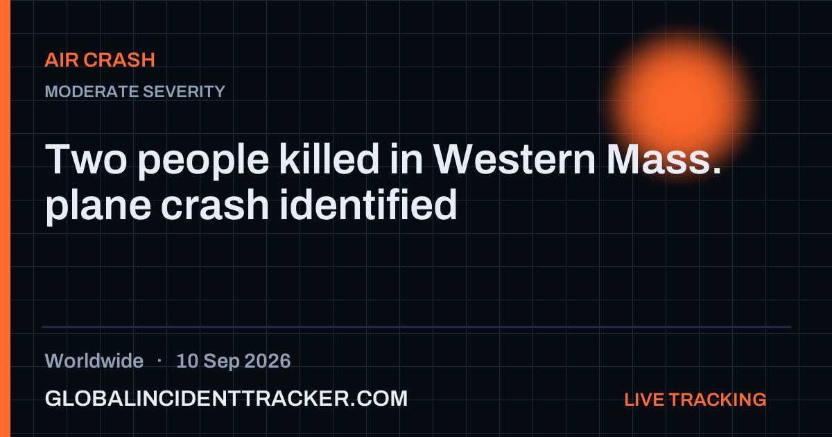 Air Crash incident in worldwide on 10 September 2026 — Global Incident Tracker report card