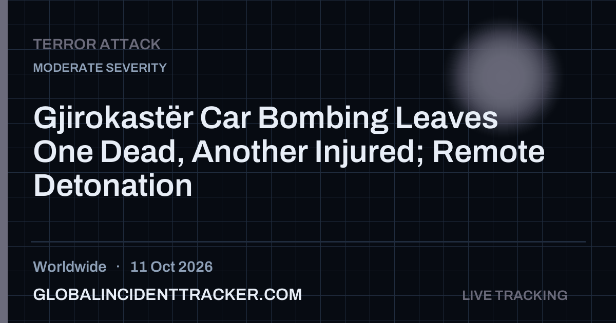 Gjirokastër Car Bombing Leaves One Dead, Another Injured; Remote ...