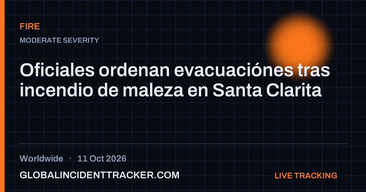 Fire incident in worldwide on 11 October 2026 — Global Incident Tracker report card