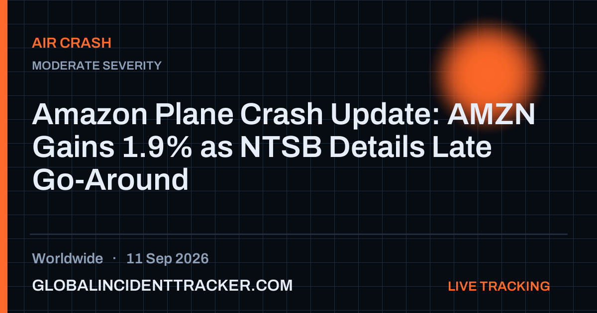 Air Crash incident in worldwide on 11 September 2026 — Global Incident Tracker report card