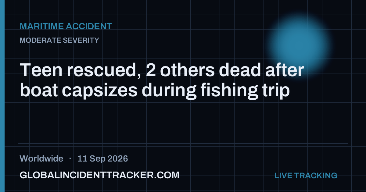 Maritime Accident incident in worldwide on 11 September 2026 — Global Incident Tracker report card