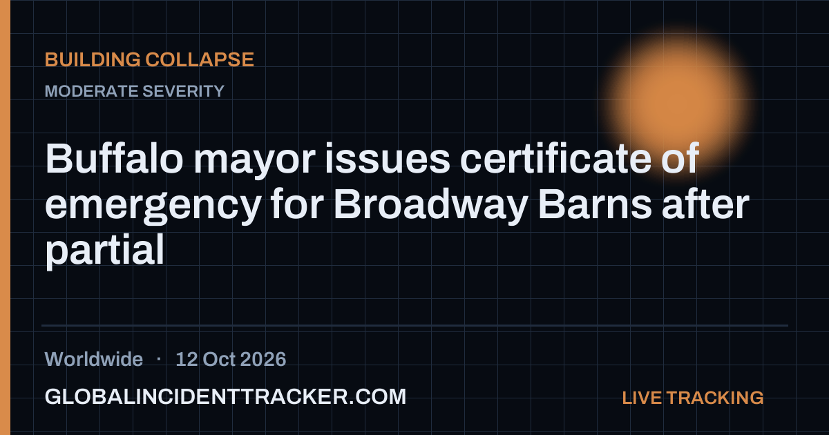 Buffalo mayor issues certificate of emergency for Broadway Barns after ...