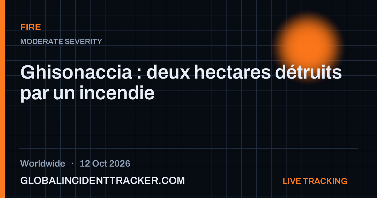 Fire incident in worldwide on 12 October 2026 — Global Incident Tracker report card