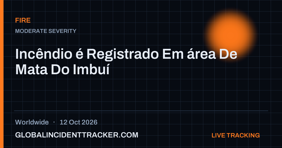 Fire incident in worldwide on 12 October 2026 — Global Incident Tracker report card
