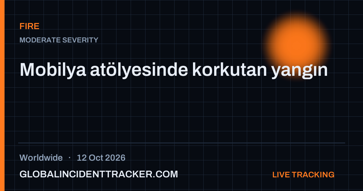 Fire incident in worldwide on 12 October 2026 — Global Incident Tracker report card