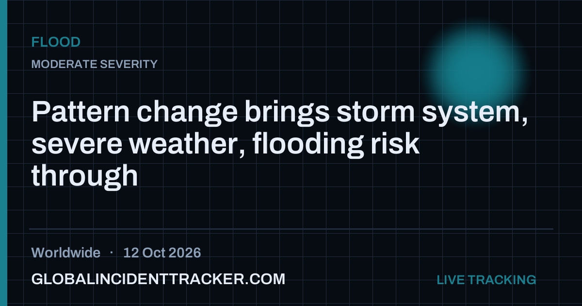 Pattern change brings storm system, severe weather, flooding risk ...