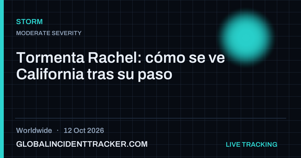 Storm incident in worldwide on 12 October 2026 — Global Incident Tracker report card