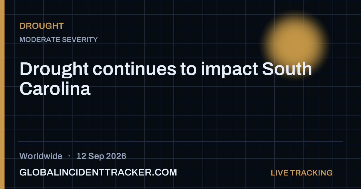 Drought incident in worldwide on 12 September 2026 — Global Incident Tracker report card