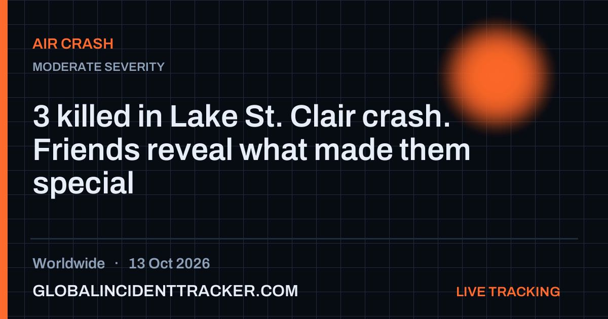 Air Crash incident in worldwide on 13 October 2026 — Global Incident Tracker report card