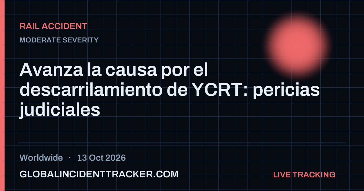 Rail Accident incident in worldwide on 13 October 2026 — Global Incident Tracker report card