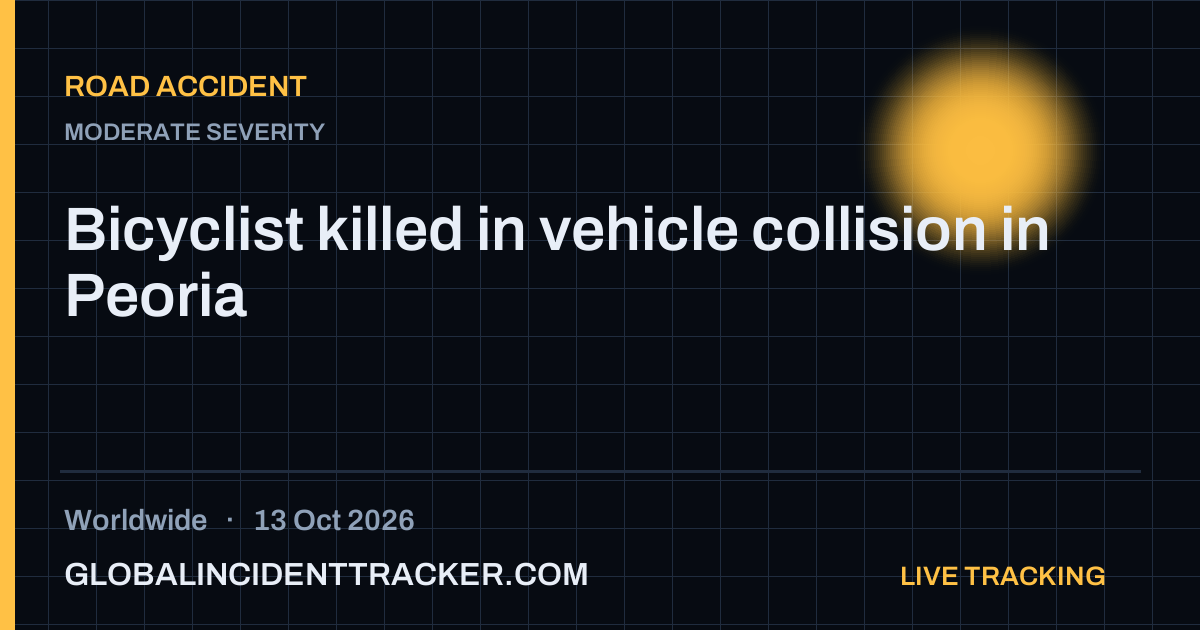 Road Accident incident in worldwide on 13 October 2026 — Global Incident Tracker report card