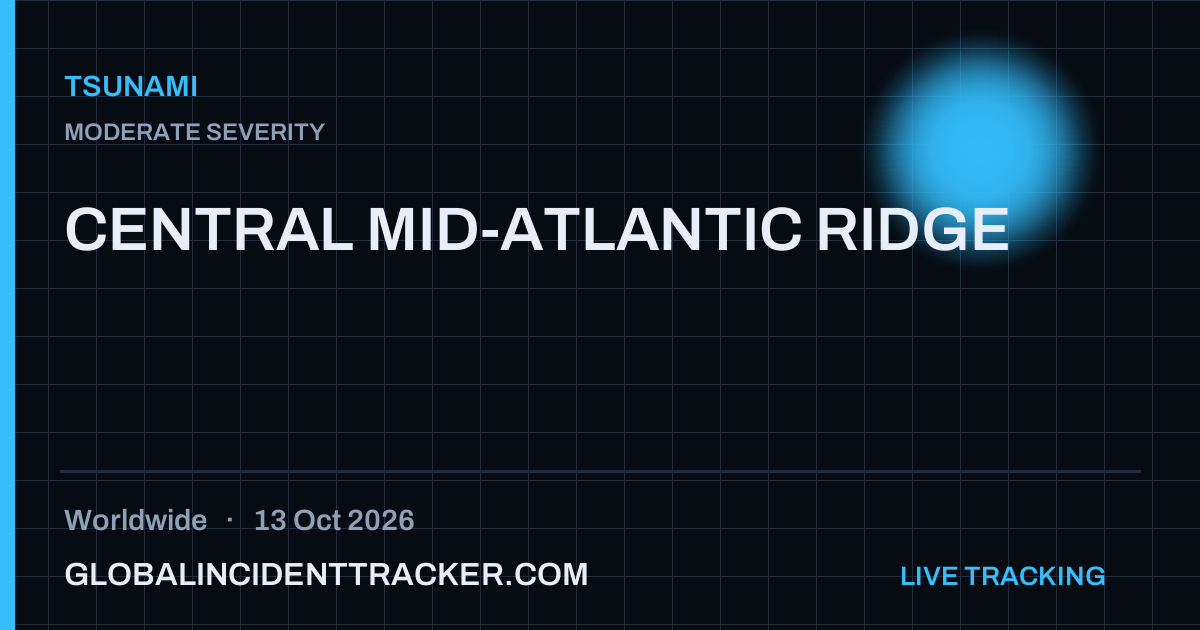 Tsunami incident in worldwide on 13 October 2026 — Global Incident Tracker report card