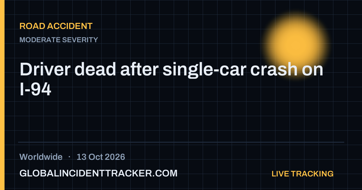 Road Accident incident in worldwide on 13 October 2026 — Global Incident Tracker report card