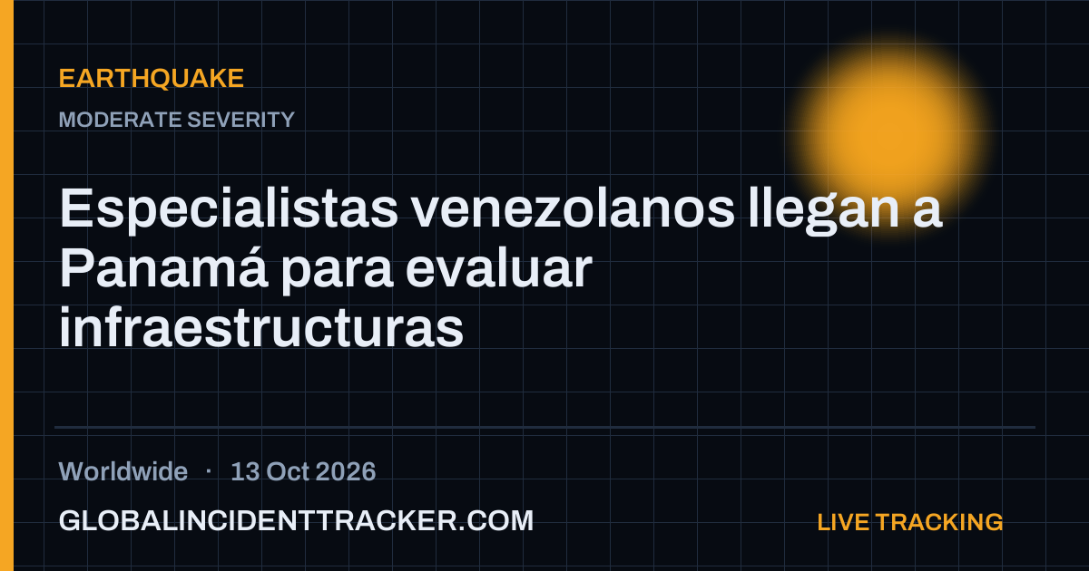 Earthquake incident in worldwide on 13 October 2026 — Global Incident Tracker report card