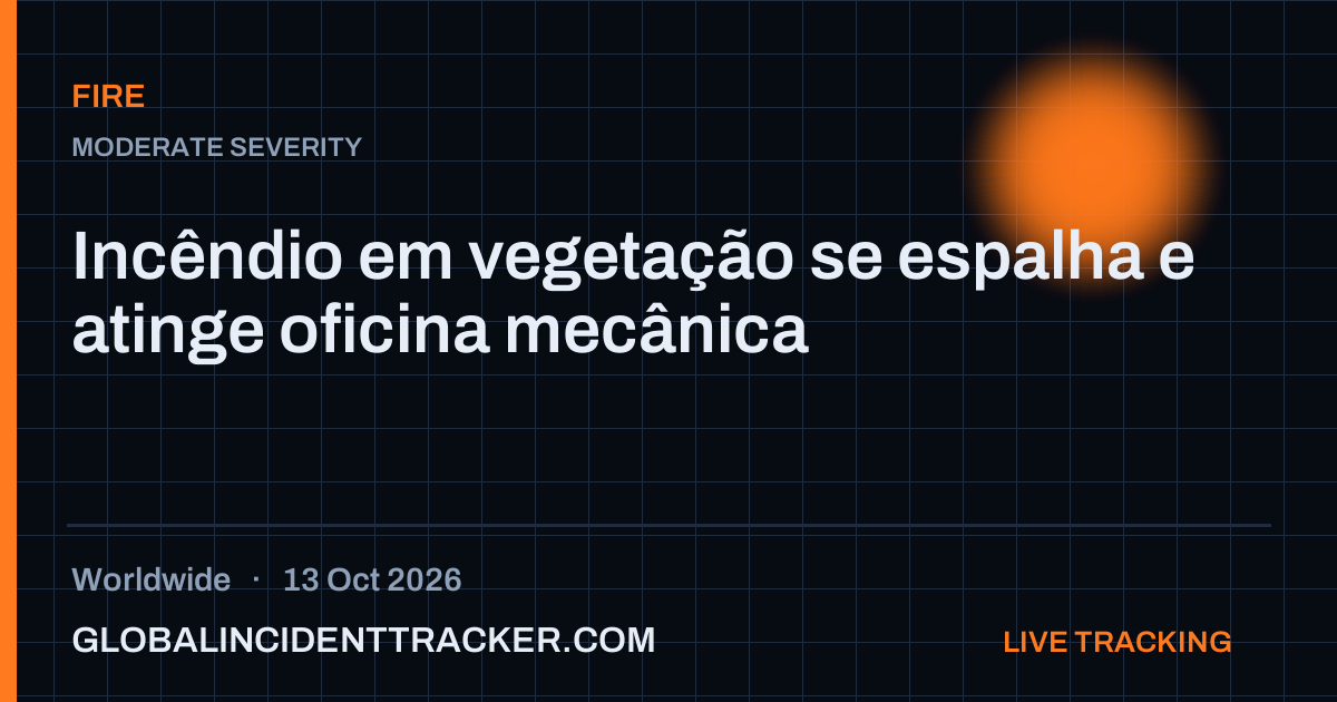 Fire incident in worldwide on 13 October 2026 — Global Incident Tracker report card