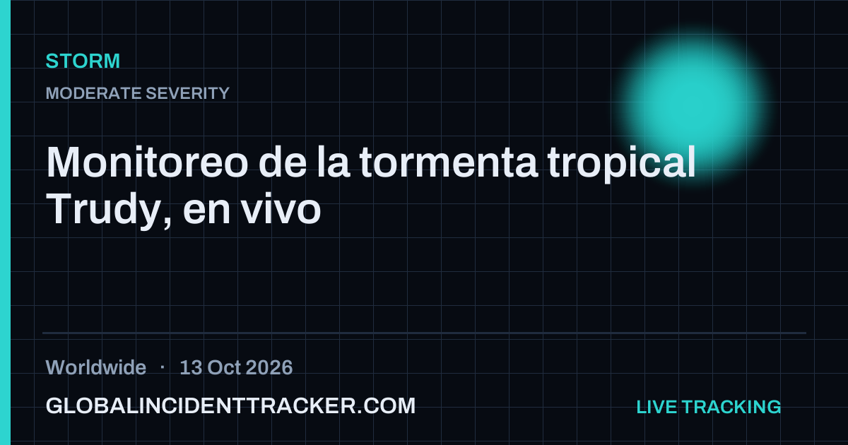 Storm incident in worldwide on 13 October 2026 — Global Incident Tracker report card
