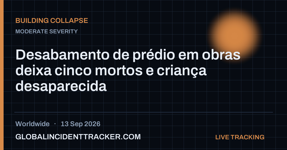 Building Collapse incident in worldwide on 13 September 2026 — Global Incident Tracker report card
