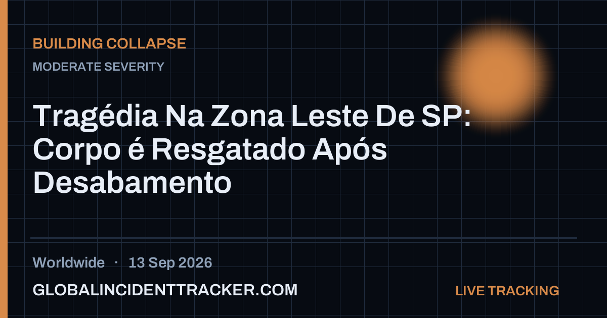 Building Collapse incident in worldwide on 13 September 2026 — Global Incident Tracker report card