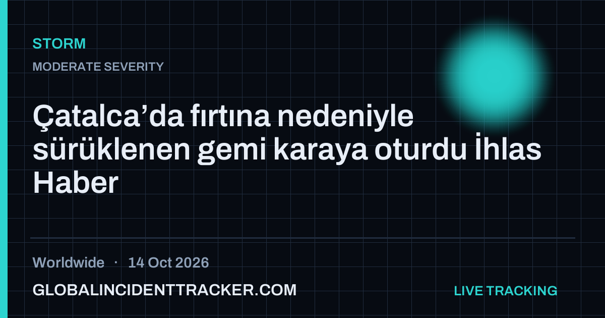 Storm incident in worldwide on 14 October 2026 — Global Incident Tracker report card