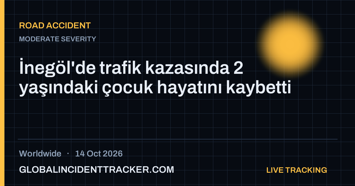 Road Accident incident in worldwide on 14 October 2026 — Global Incident Tracker report card