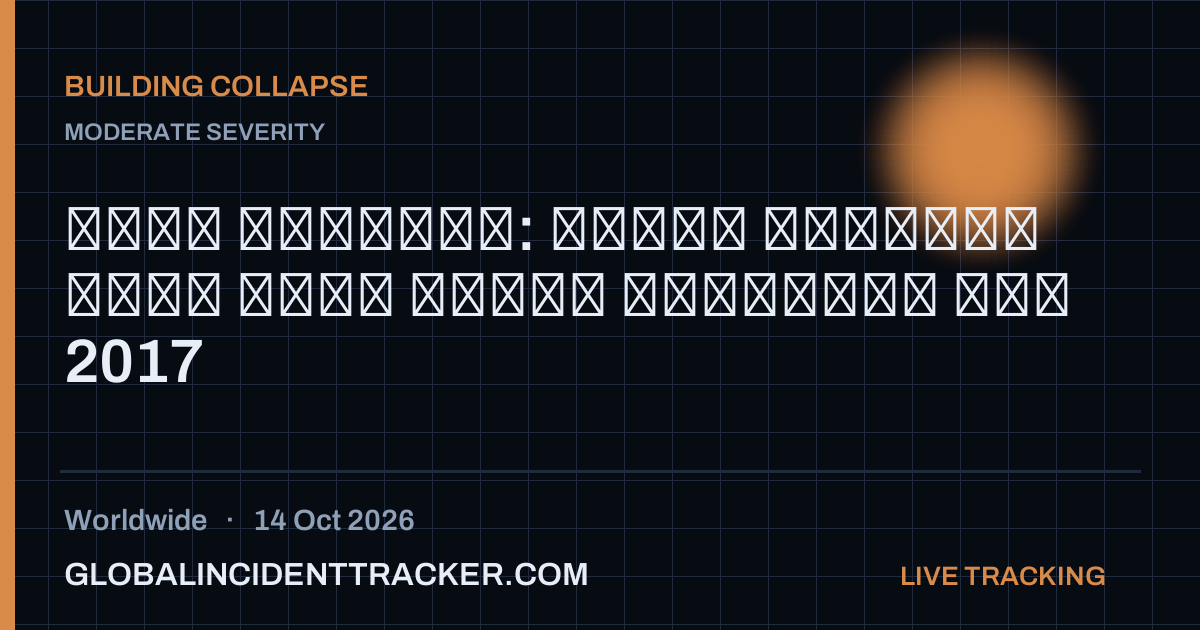 Building Collapse incident in worldwide on 14 October 2026 — Global Incident Tracker report card