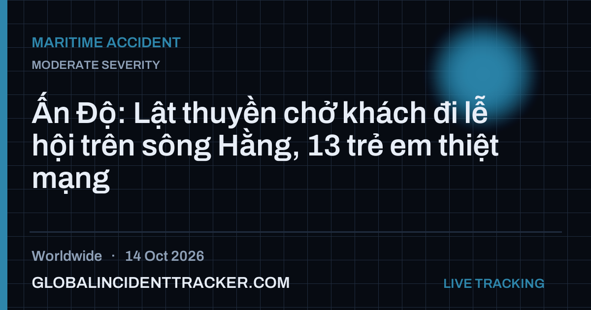 Maritime Accident incident in worldwide on 14 October 2026 — Global Incident Tracker report card