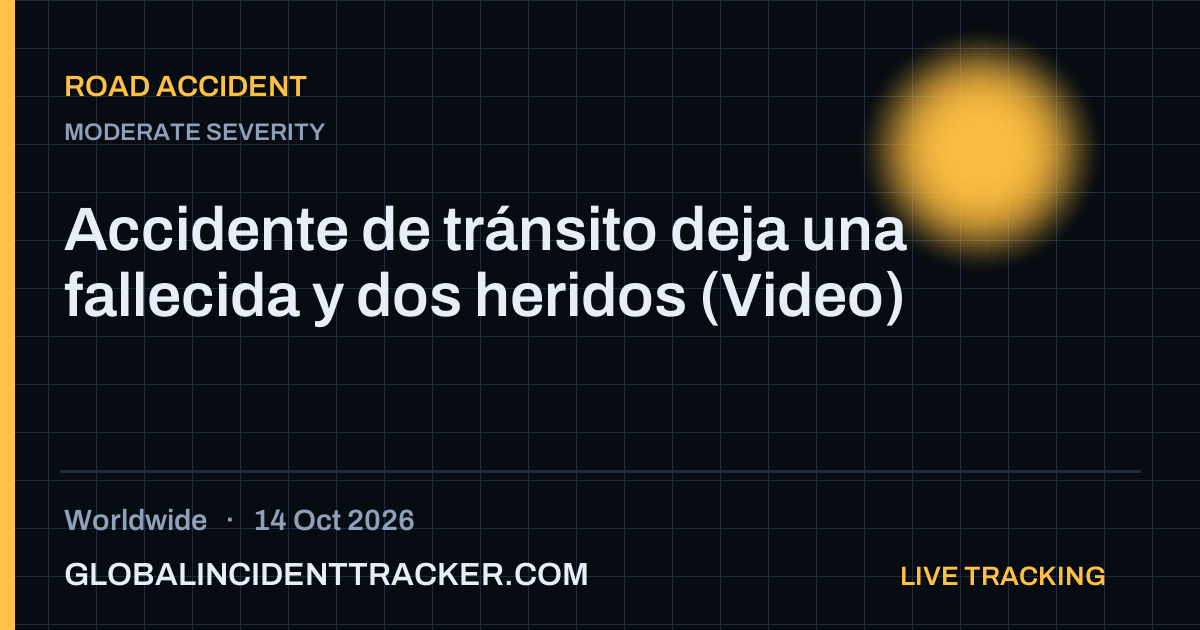 Road Accident incident in worldwide on 14 October 2026 — Global Incident Tracker report card