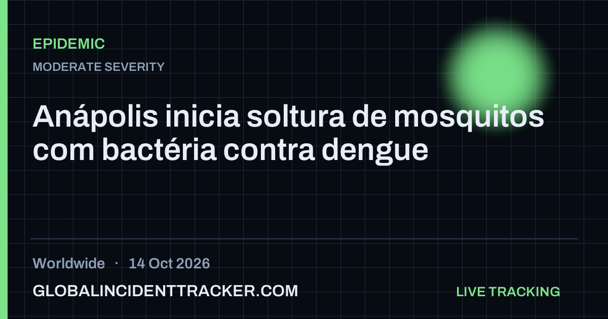 Epidemic incident in worldwide on 14 October 2026 — Global Incident Tracker report card