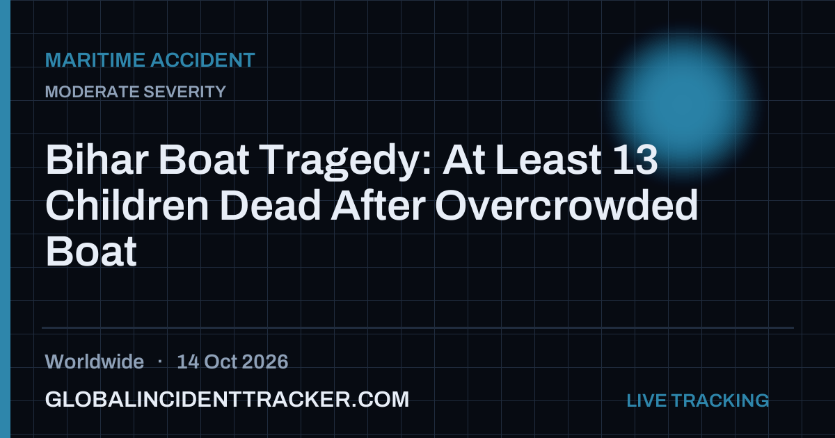 Maritime Accident incident in worldwide on 14 October 2026 — Global Incident Tracker report card