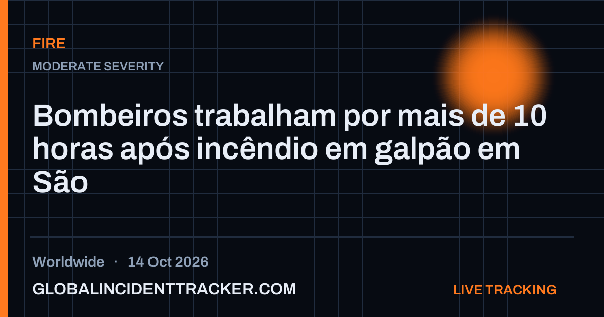 Fire incident in worldwide on 14 October 2026 — Global Incident Tracker report card