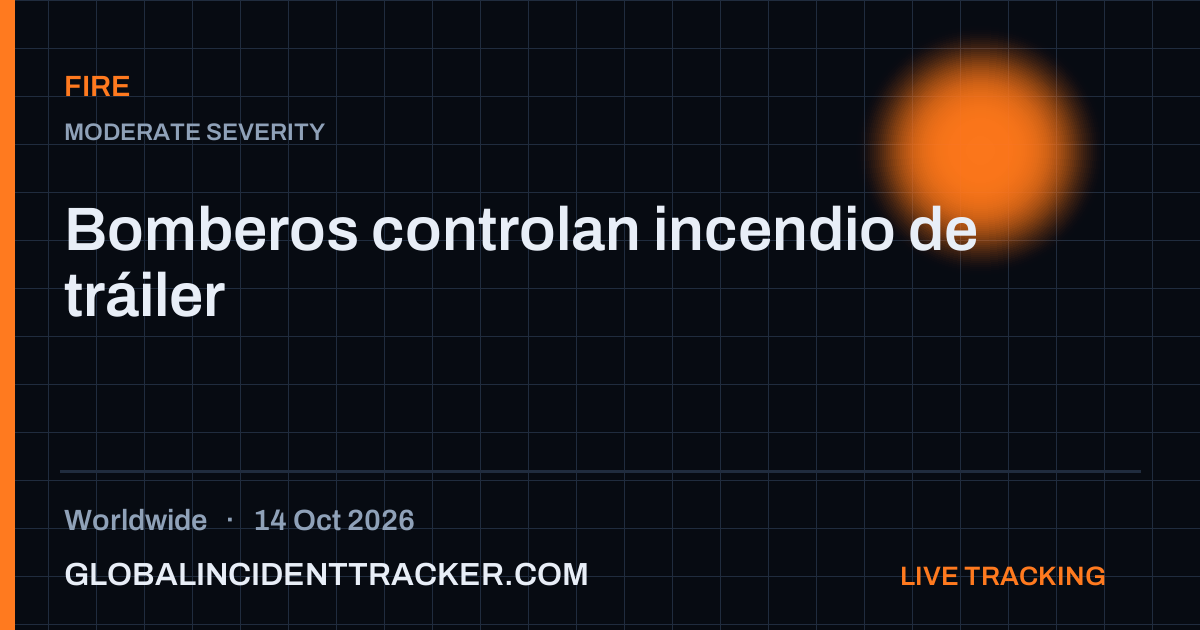 Fire incident in worldwide on 14 October 2026 — Global Incident Tracker report card