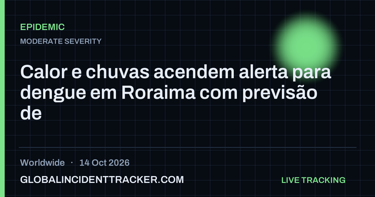 Epidemic incident in worldwide on 14 October 2026 — Global Incident Tracker report card