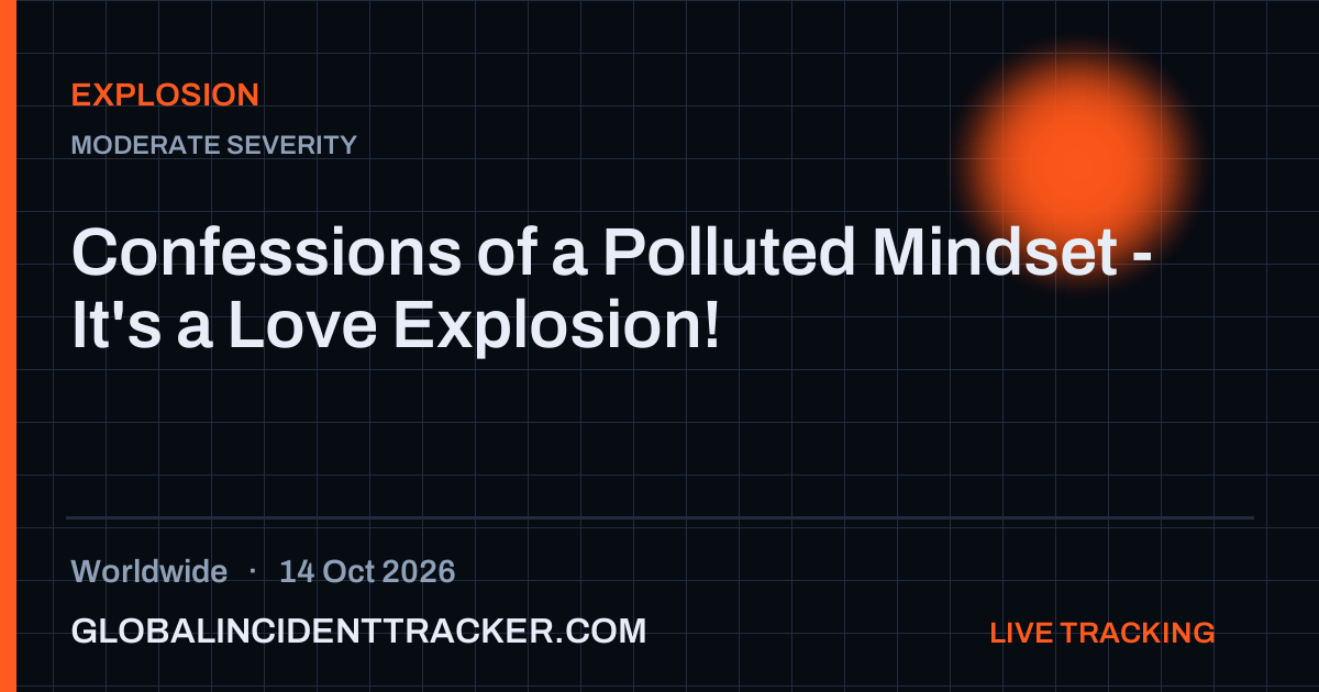 Explosion incident in worldwide on 14 October 2026 — Global Incident Tracker report card