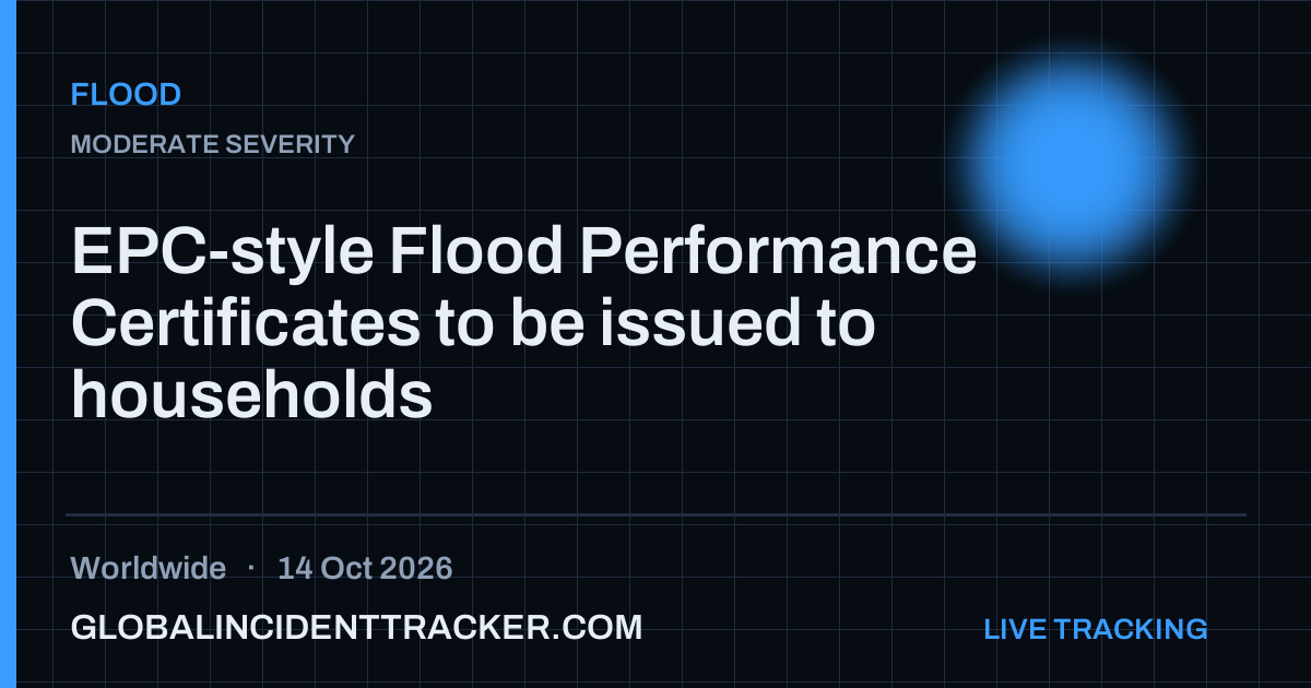 Flood incident in worldwide on 14 October 2026 — Global Incident Tracker report card