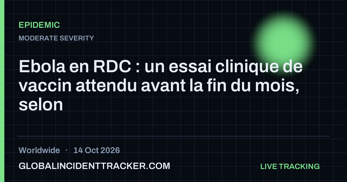 Epidemic incident in worldwide on 14 October 2026 — Global Incident Tracker report card