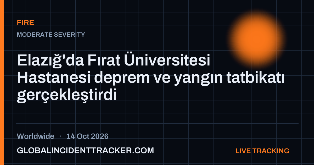 Fire incident in worldwide on 14 October 2026 — Global Incident Tracker report card