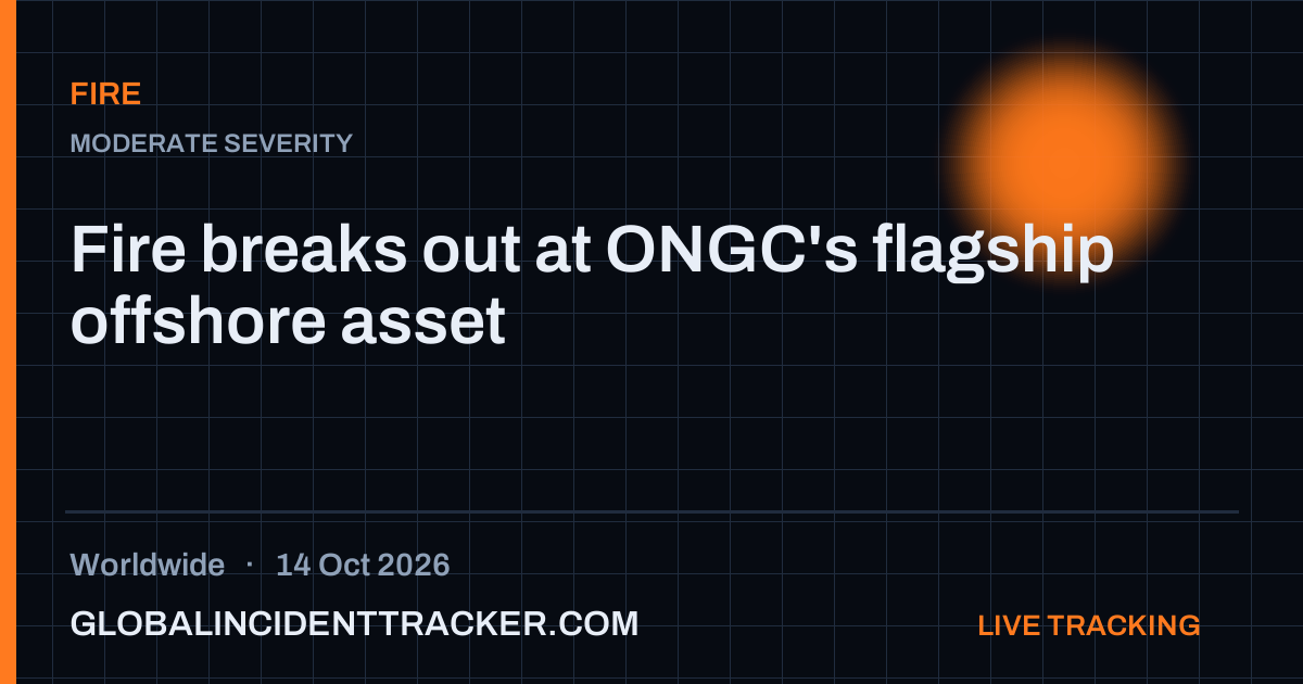 Fire incident in worldwide on 14 October 2026 — Global Incident Tracker report card