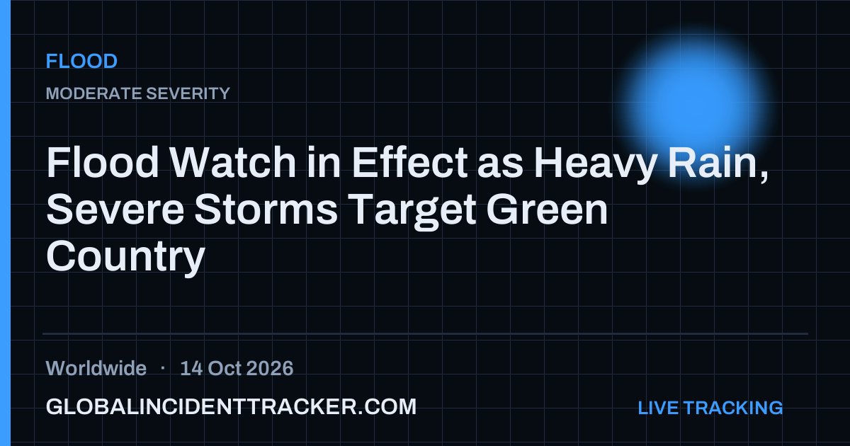 Flood incident in worldwide on 14 October 2026 — Global Incident Tracker report card