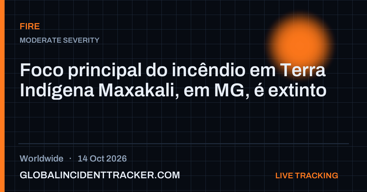 Fire incident in worldwide on 14 October 2026 — Global Incident Tracker report card