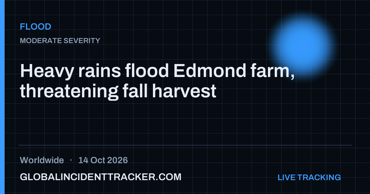 Flood incident in worldwide on 14 October 2026 — Global Incident Tracker report card