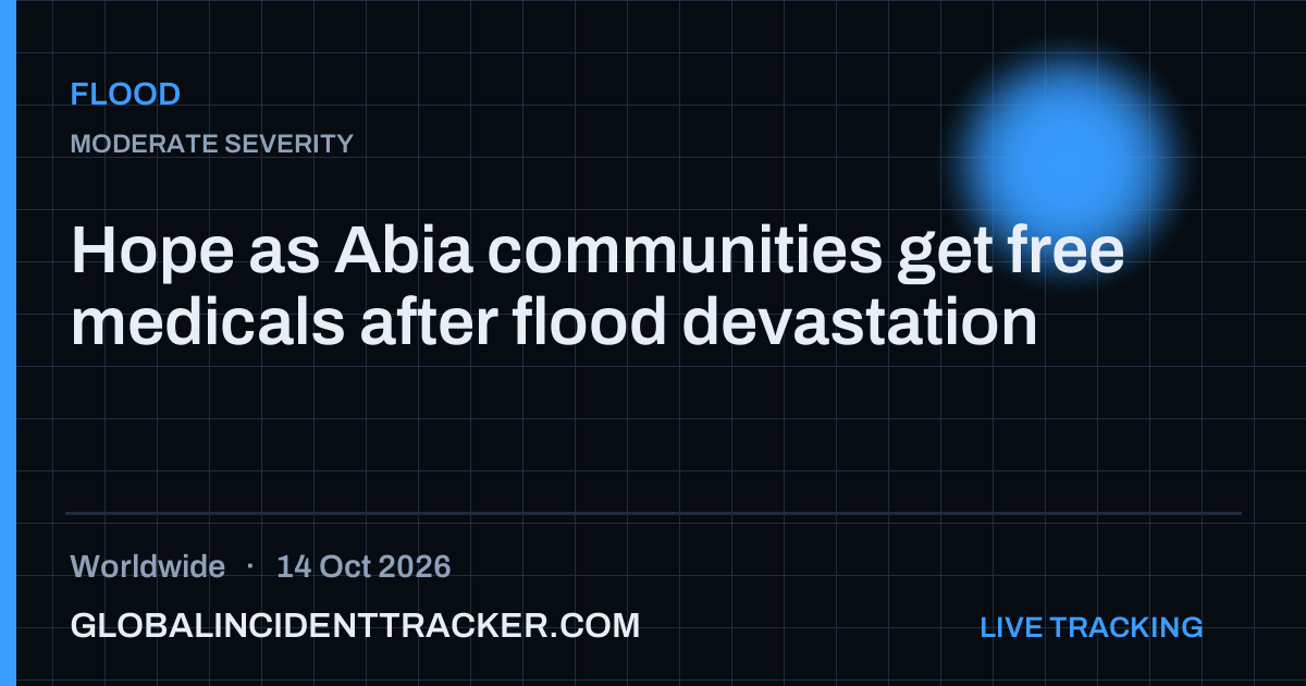 Flood incident in worldwide on 14 October 2026 — Global Incident Tracker report card
