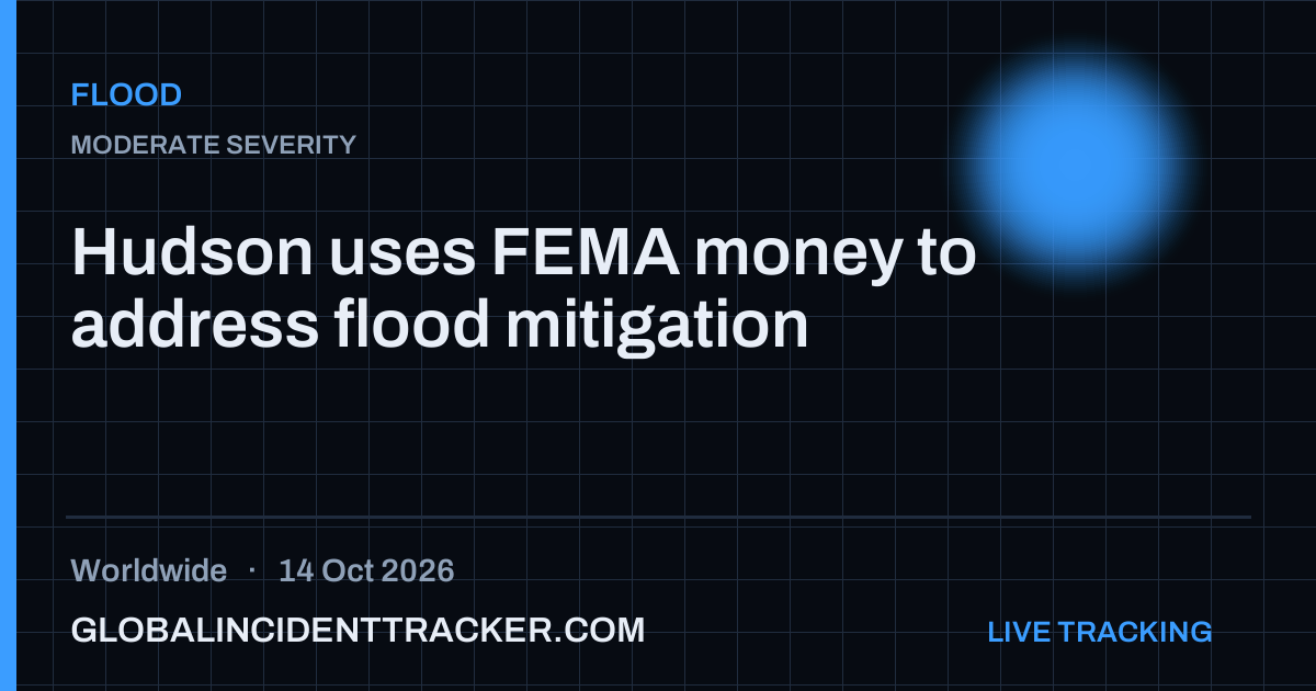 Flood incident in worldwide on 14 October 2026 — Global Incident Tracker report card